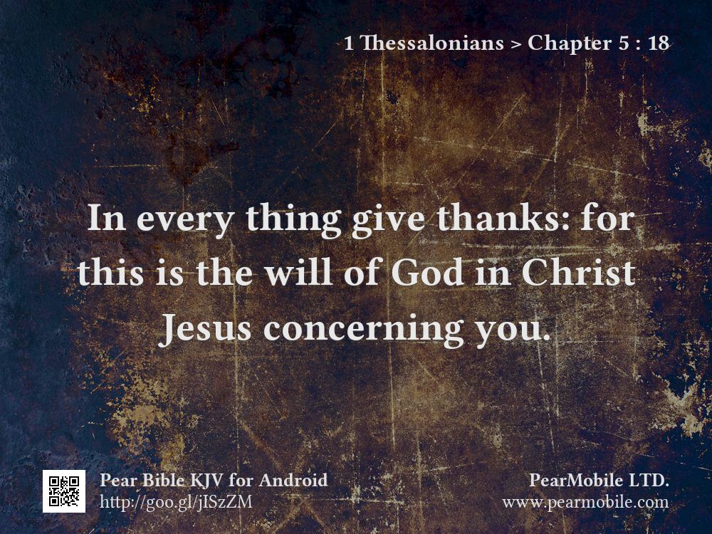 1 Thessalonians, Chapter 5:18